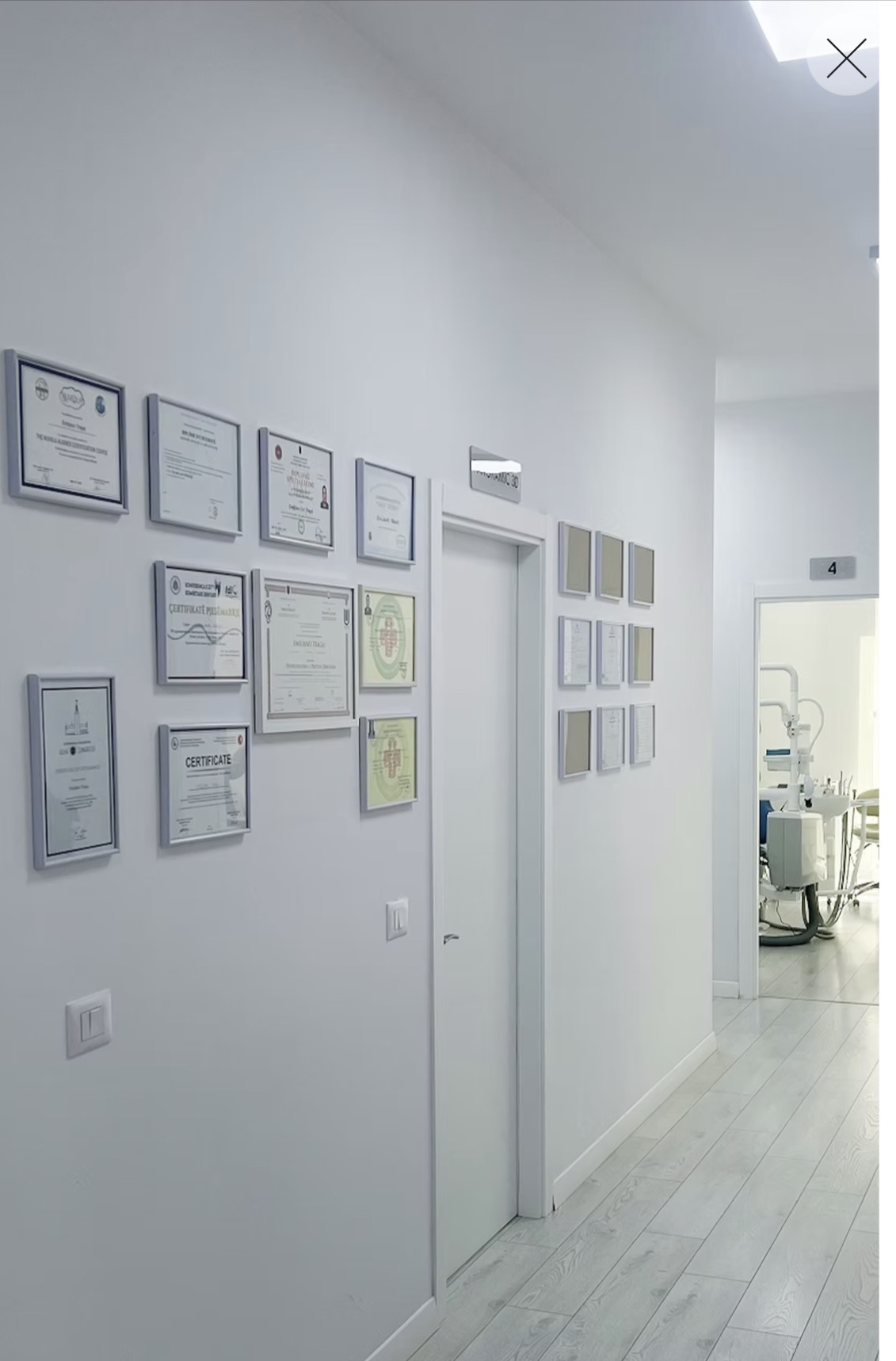 Certifications and credentials wall
